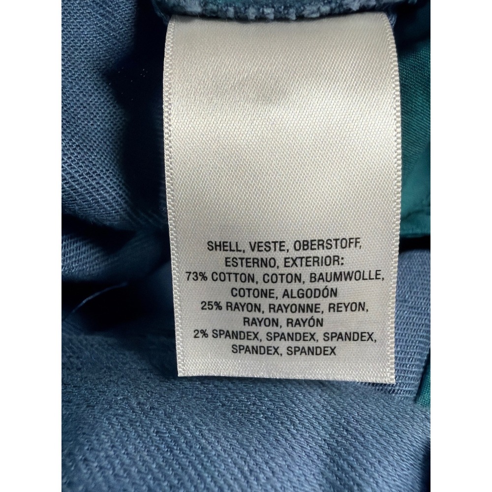 Anthropologie Wedgewood Blue Pants Women 14 Wide Leg Coastal Elegant NWT $120 - Picture 13 of 16